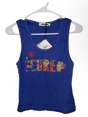 Daydreamer The Cure Flower Of Love Ribbed Tank Size Large NWT 80s